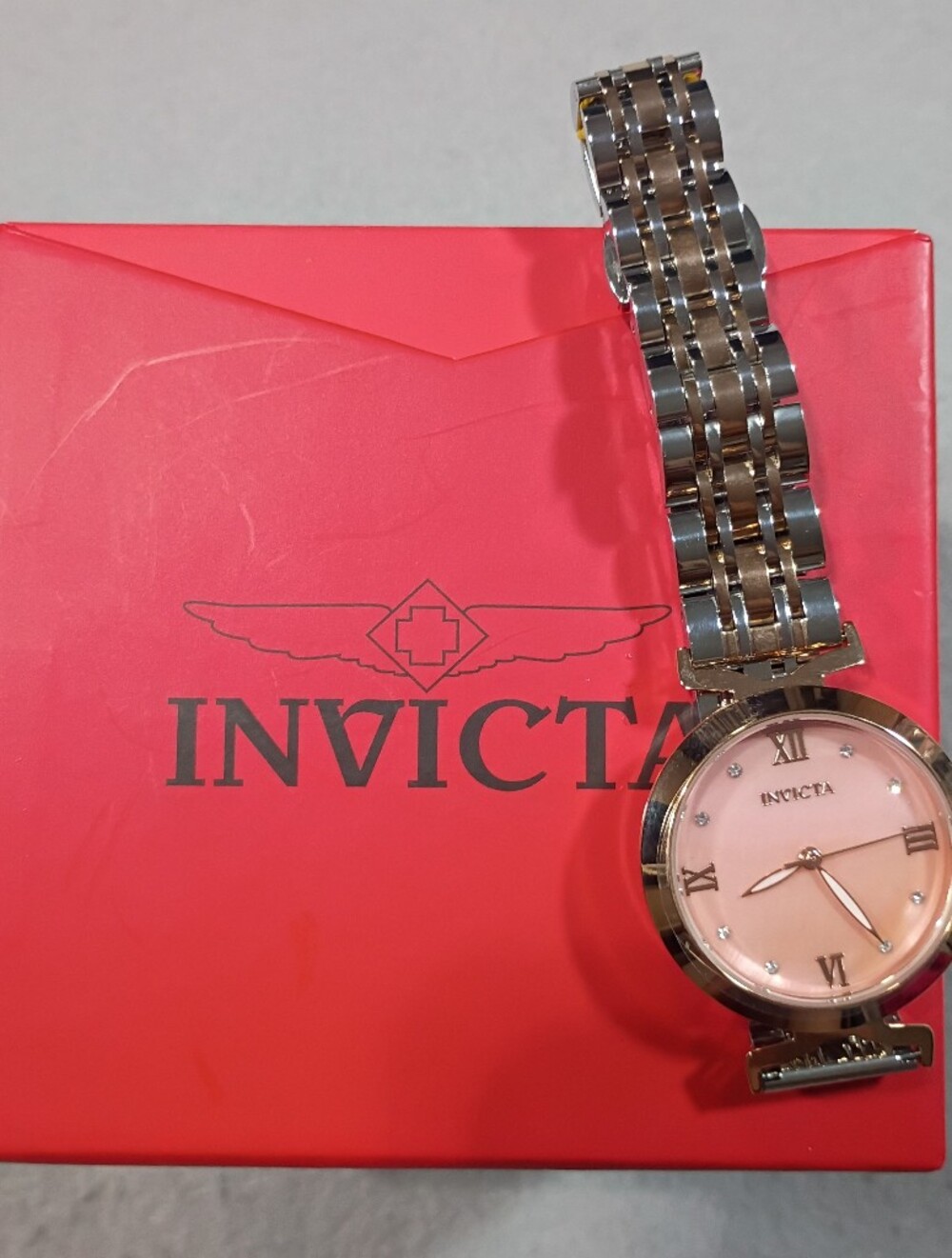 Invicta Wildflower Rose-Pink Dial Stainless Steel Women's Watch 34mm - Picture 8 of 9